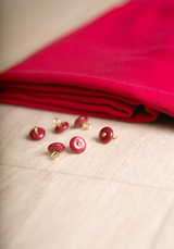 Bouton à coudre en nacre Wink Glossy 10 mm - Plusieurs couleurs