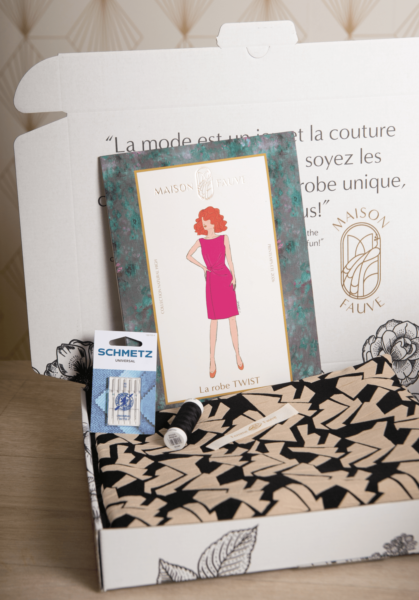 Box Couture - La Robe Drapée Twist - Maison Fauve