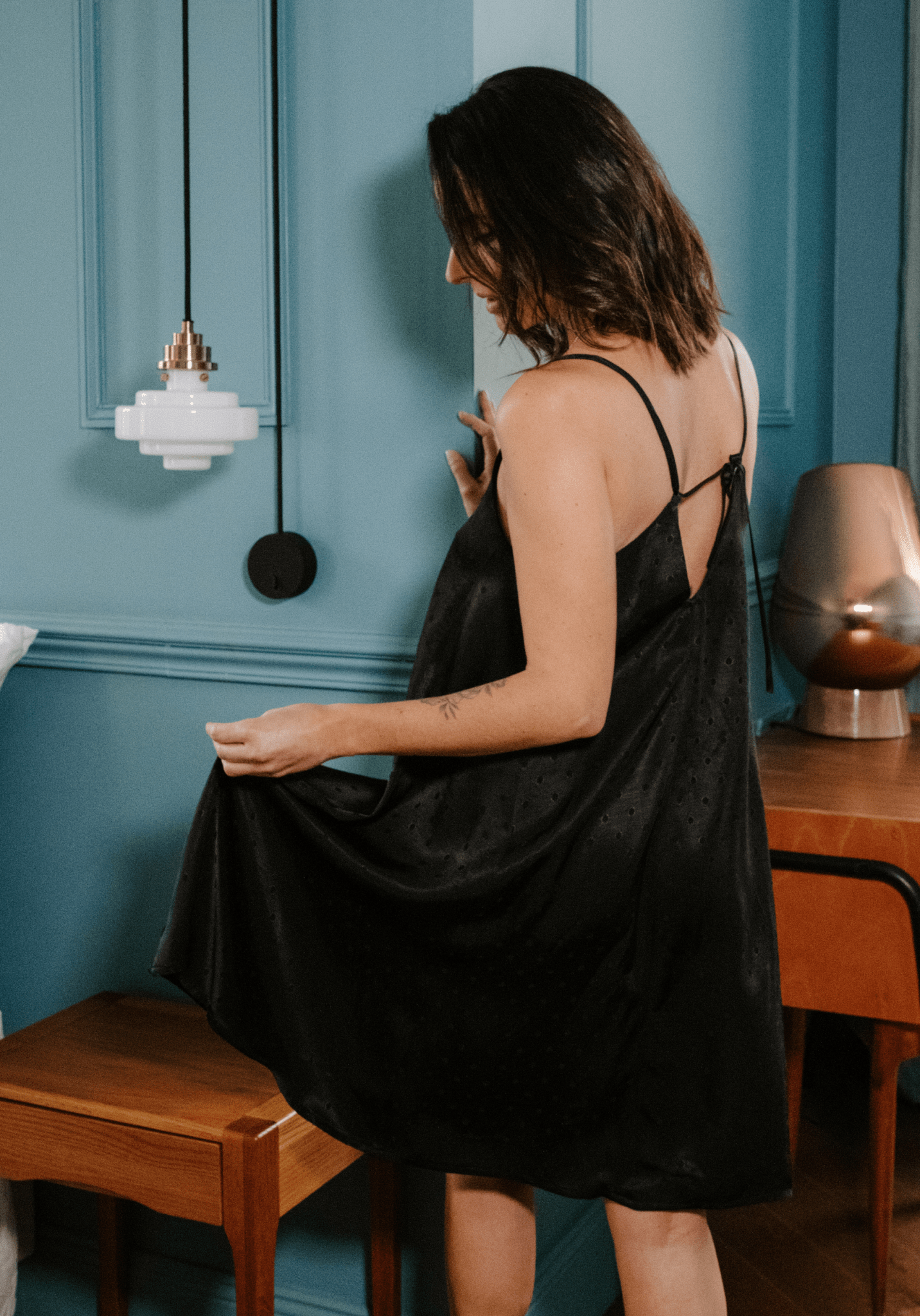 Box couture nuisette Saint - Valentin - Patron Paola et Jacquard Lucente - Maison Fauve