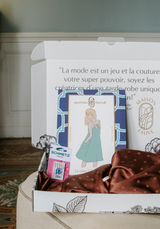 Valentine's Day babydoll sewing kit - Paola and Jacquard Lucente pattern