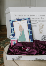 Valentine's Day babydoll sewing kit - Paola and Jacquard Lucente pattern