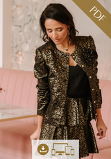 Patron couture paletot Calypso / PDF (A4, A3, A0, US Letter) - Cadres, Calques par Taille, Vidéoprojection