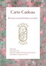 Carte cadeau couture Maison Fauve - Maison Fauve