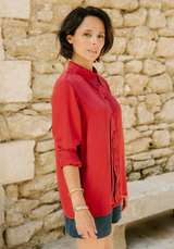 Patron couture chemisier Scala  / PDF (A4, A3, A0, US Letter) - Cadres, Calques par Taille, Vidéoprojection