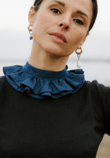 Patron PDF gratuit col Froufrou – Col amovible à volants / PDF (A4, A0, US Letter)