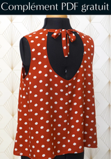 Complément PDF de la robe, blouse MIA version été