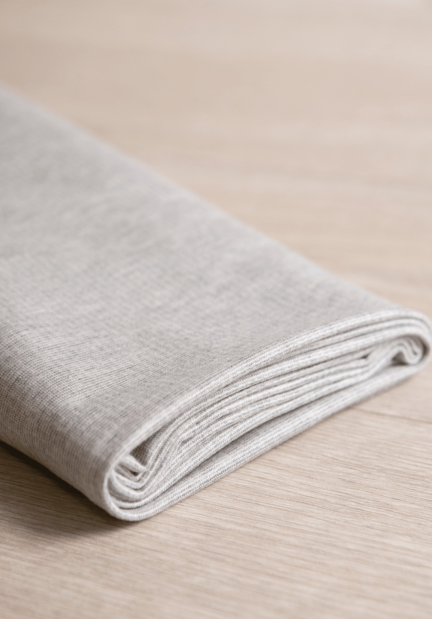 COUPON 130 cm - Tissu sweat léger Jersey gris - Felpa - Maison Fauve
