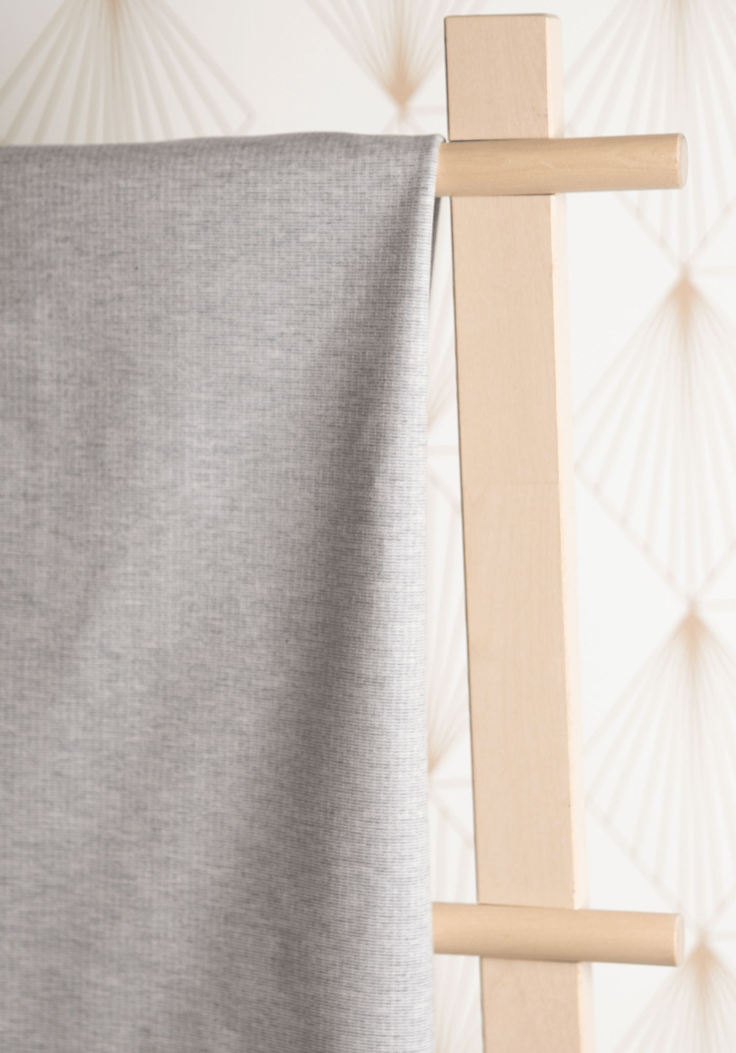 COUPON 130 cm - Tissu sweat léger Jersey gris - Felpa - Maison Fauve