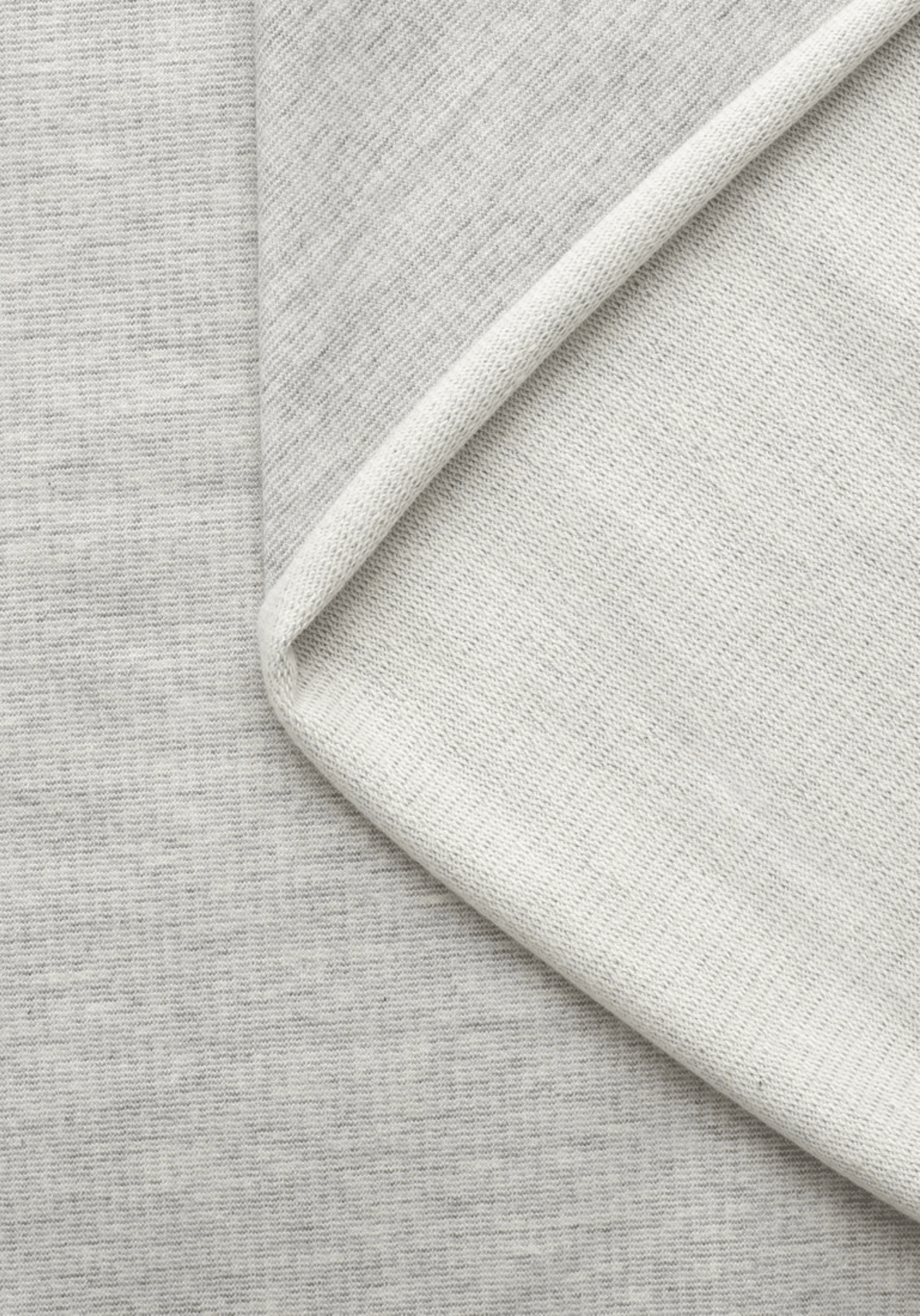COUPON 130 cm - Tissu sweat léger Jersey gris - Felpa - Maison Fauve