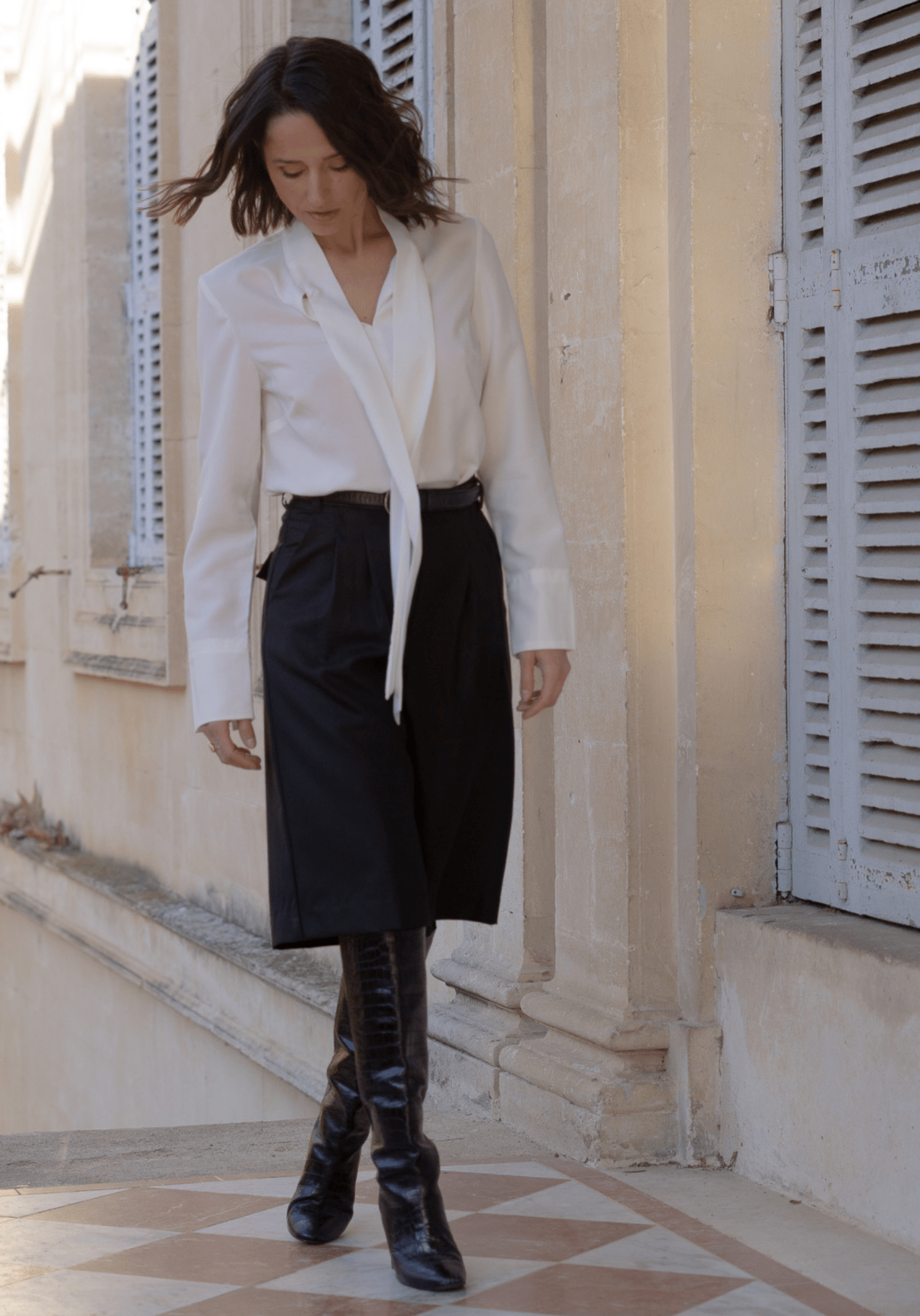 COUPON 250 cm - Tissu tencel uni blanc - Maison Fauve