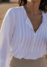 COUPON 250 cm - Tissu tencel uni blanc - Maison Fauve