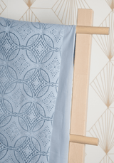 COUPON 30 cm - Tissu dentelle Botanica - Smoky Blue - Maison Fauve