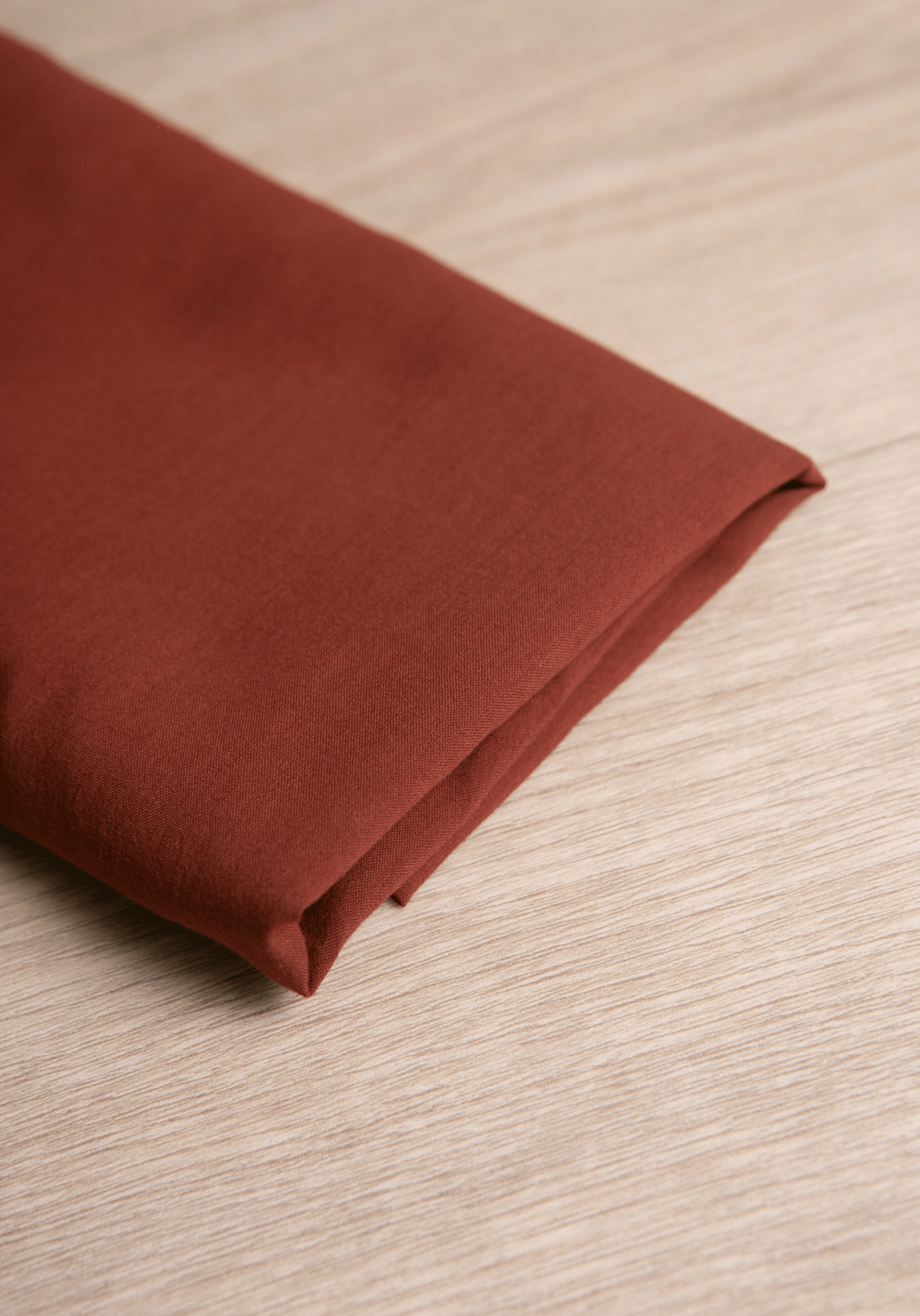 COUPON 30cm - Tissu voile de coton - Chocolat - Maison Fauve