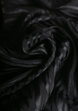 COUPON 90 CM Tissu jacquard de viscose Tiger - Noir - Maison Fauve