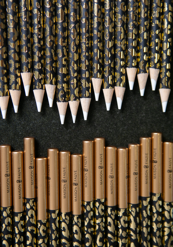 Crayon craie blanc Léopard – Édition Maison Fauve