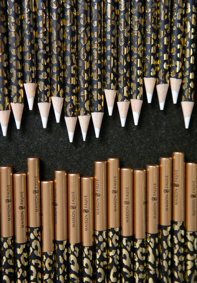 Crayon craie blanc Léopard – Édition Maison Fauve