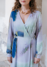 Tissu crêpe de viscose imprimée Graffiti - 2 coloris