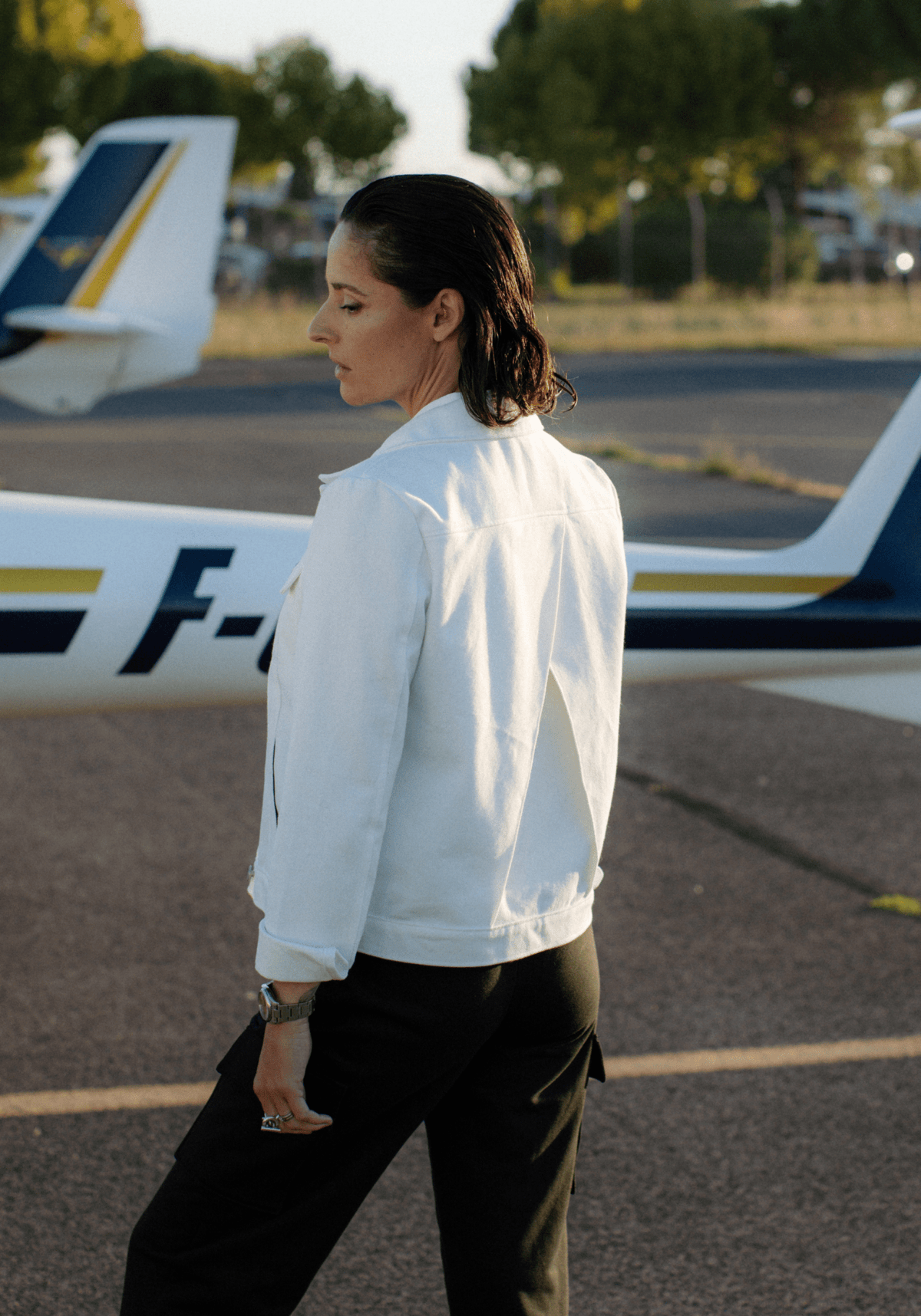 Denim blanc cassé écru – 100% coton - Maison Fauve