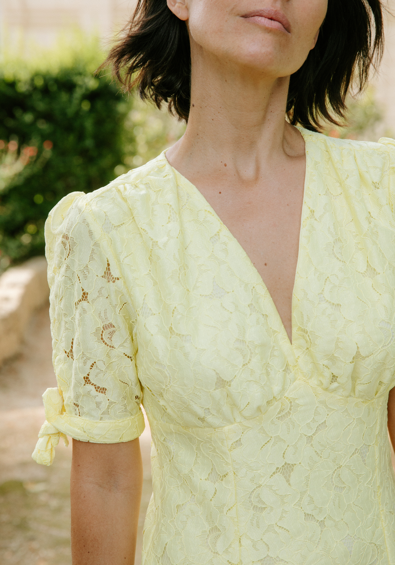 Daphne Floral Lace Fabric - Multiple Colors