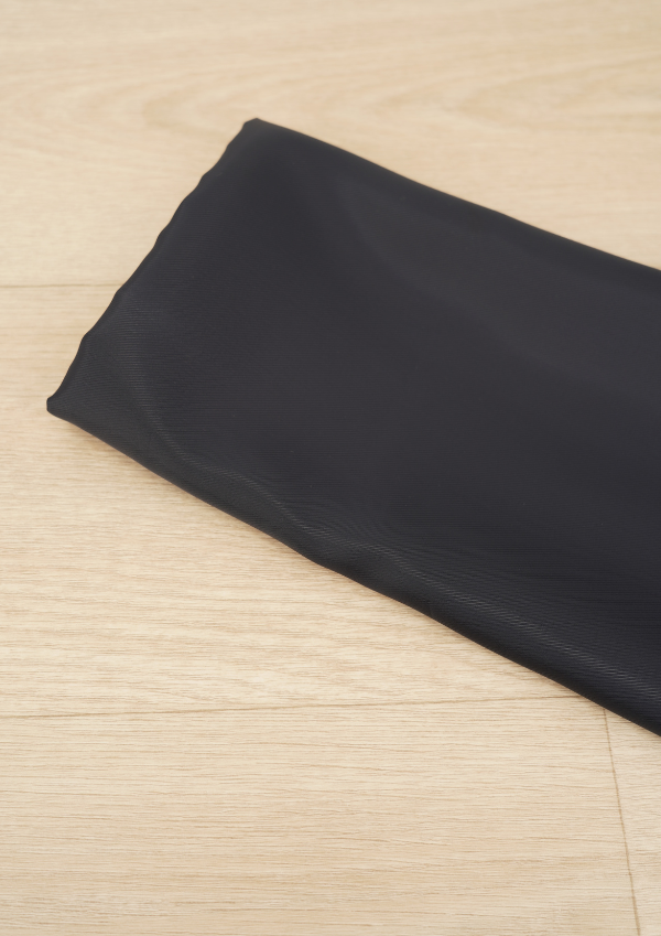 Tissu doublure noire pour manteau et veste - par 10 cm