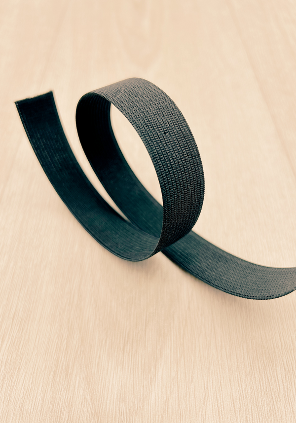 Elastique maille bracelet noir largeur 20 mm - Vendu par centimètre