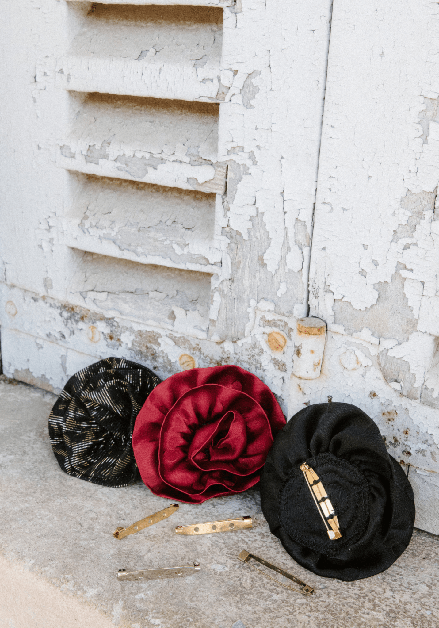 Épingles de sûreté métalliques pour broche – 40 mm - Doré, Argenté, Or Rose ou Bronze - Maison Fauve