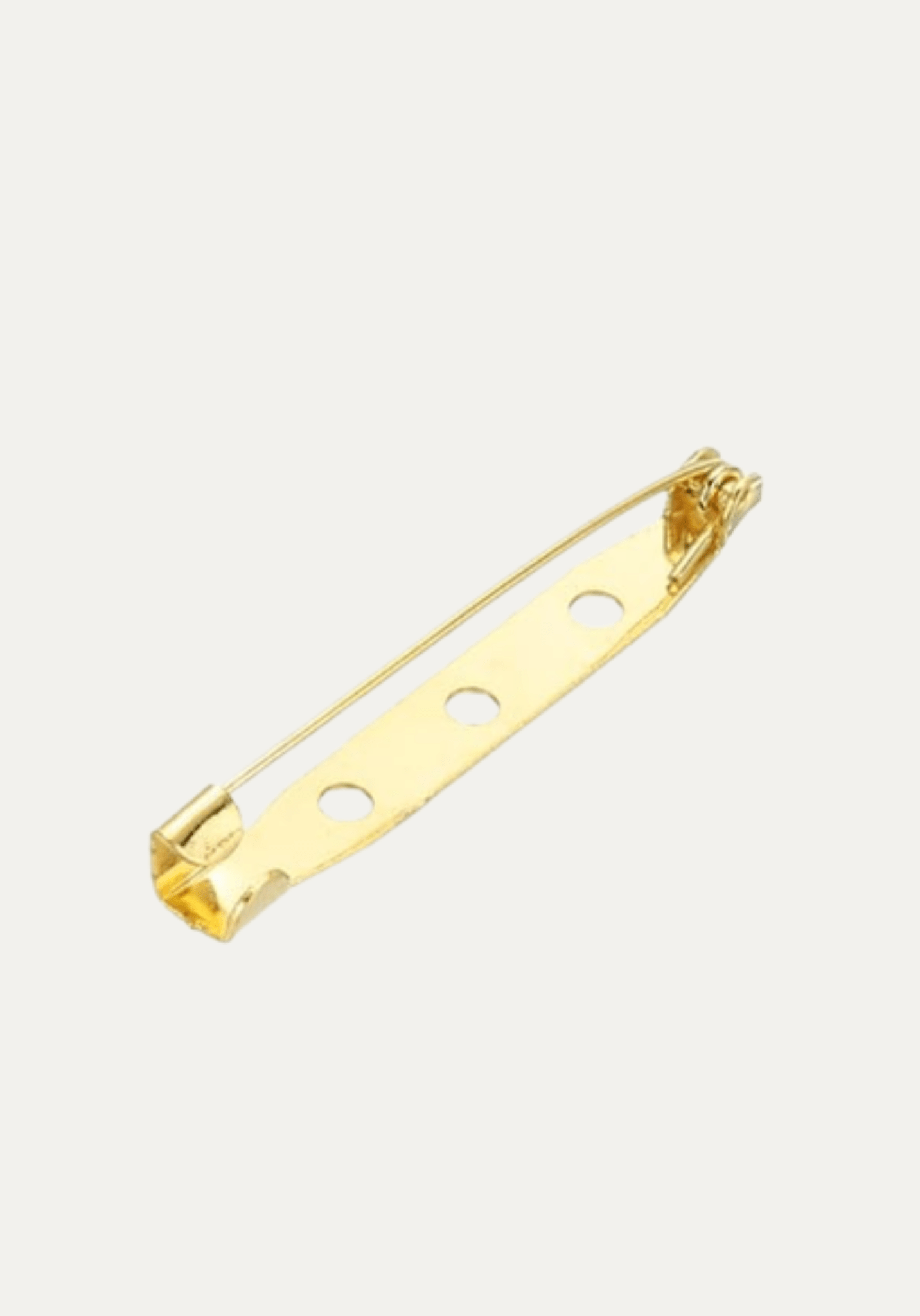 Épingles de sûreté métalliques pour broche – 40 mm - Doré, Argenté, Or Rose ou Bronze - Maison Fauve