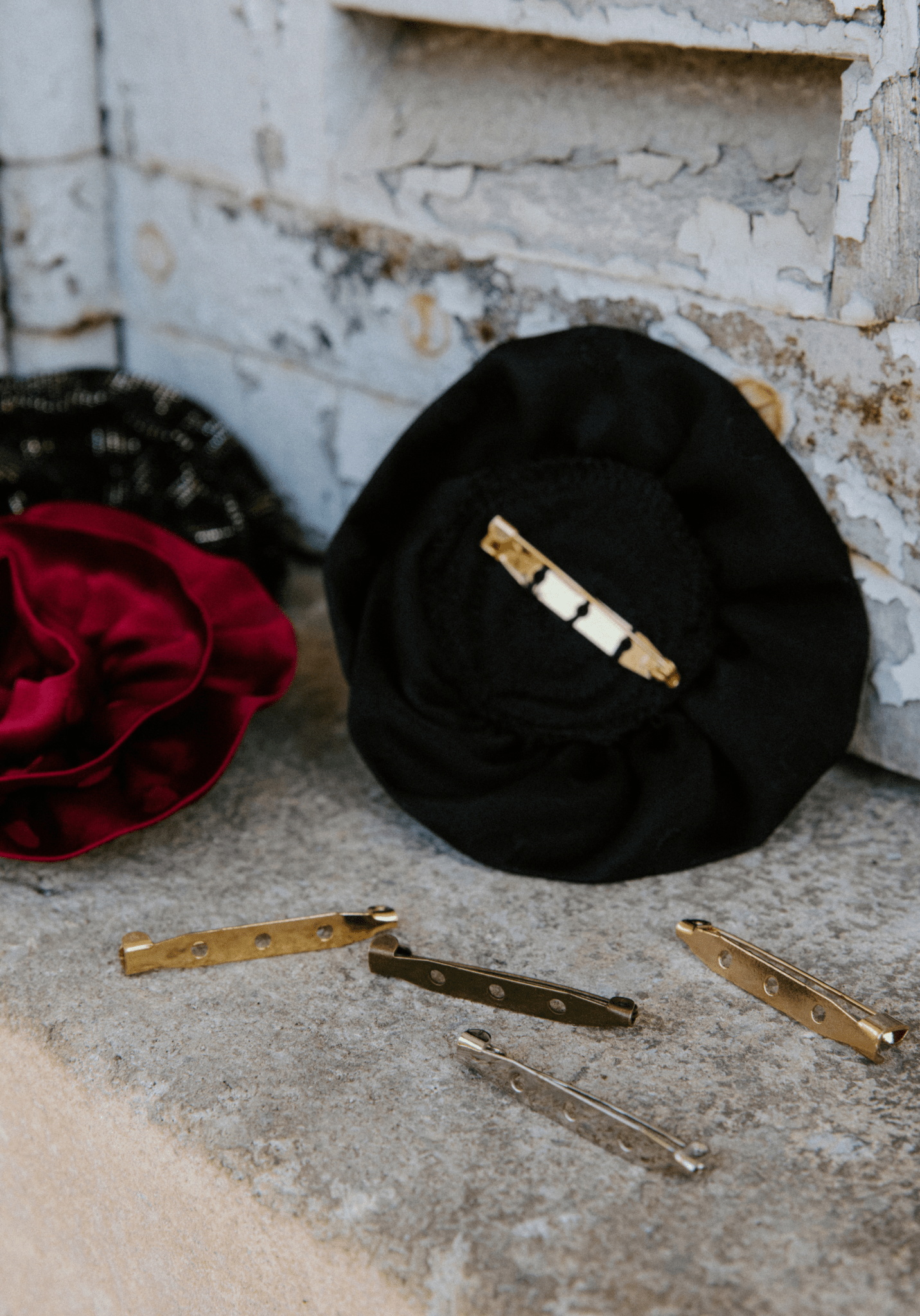 Épingles de sûreté métalliques pour broche – 40 mm - Doré, Argenté, Or Rose ou Bronze - Maison Fauve