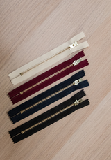 Zip 13 cm non séparable pour veste et blouson - Plusieurs coloris