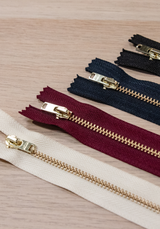 Zip 13 cm non séparable pour veste et blouson - Plusieurs coloris