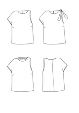 Santa Fe Top Sewing Pattern / PDF (A4, A3, A0, US Letter) - Frames, Layers by Size, Video Projection