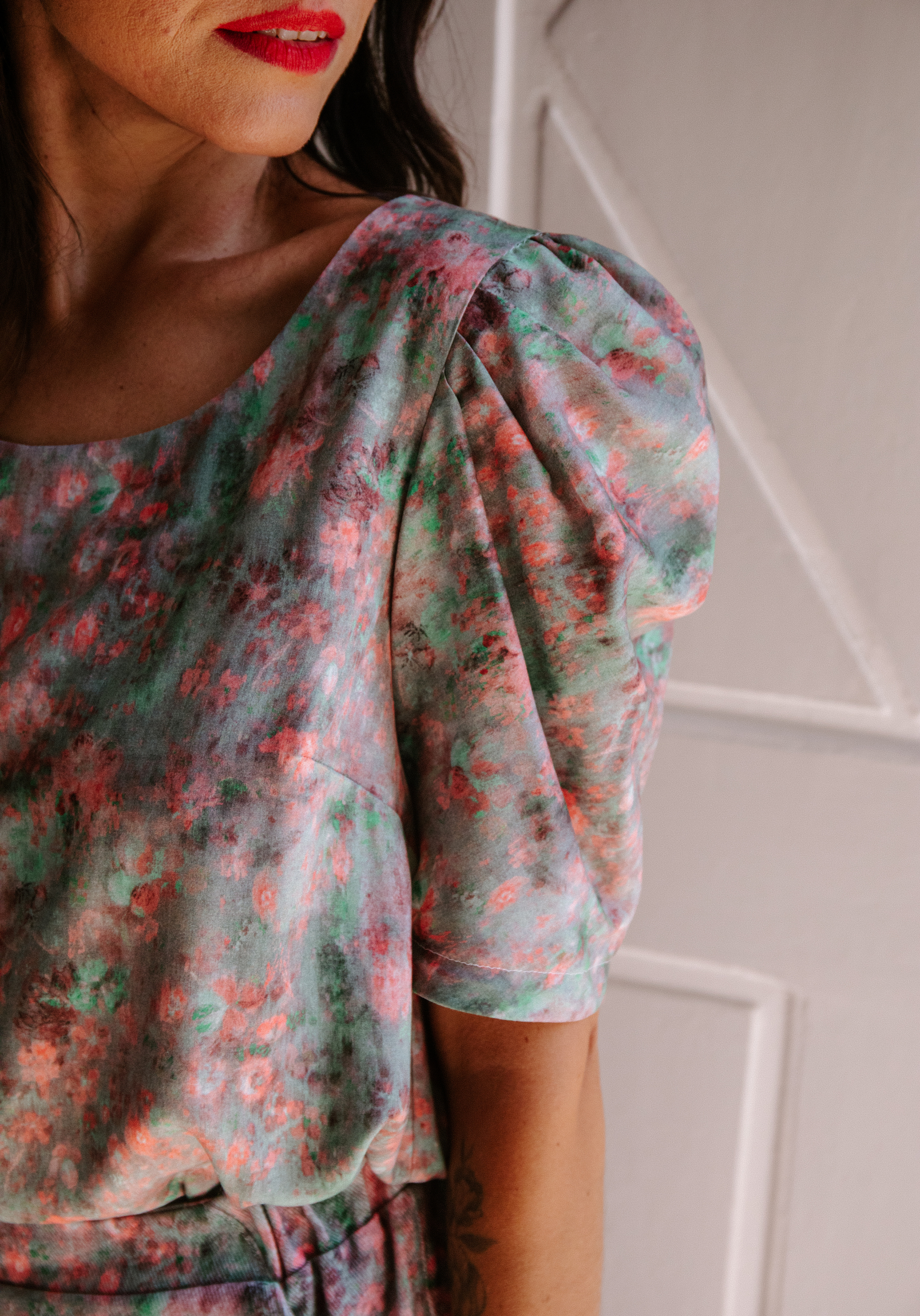 Tissu popeline de viscose imprimée Ghost Flower - Plusieurs coloris