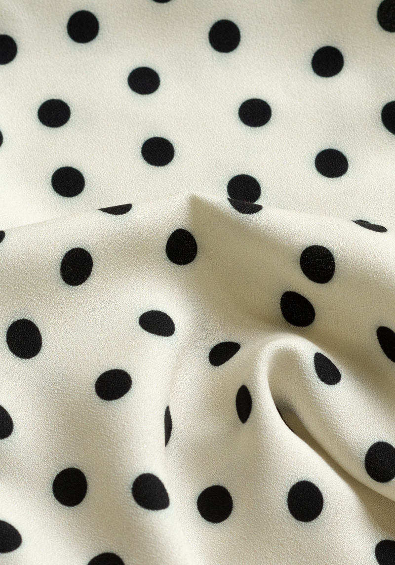 Tissu popeline de viscose imprimée Lunares - Plusieurs couleurs