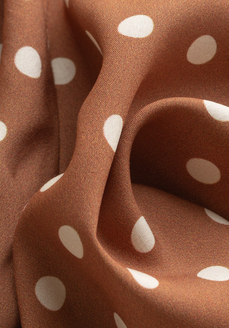 Tissu popeline de viscose imprimée Lunares - Plusieurs couleurs