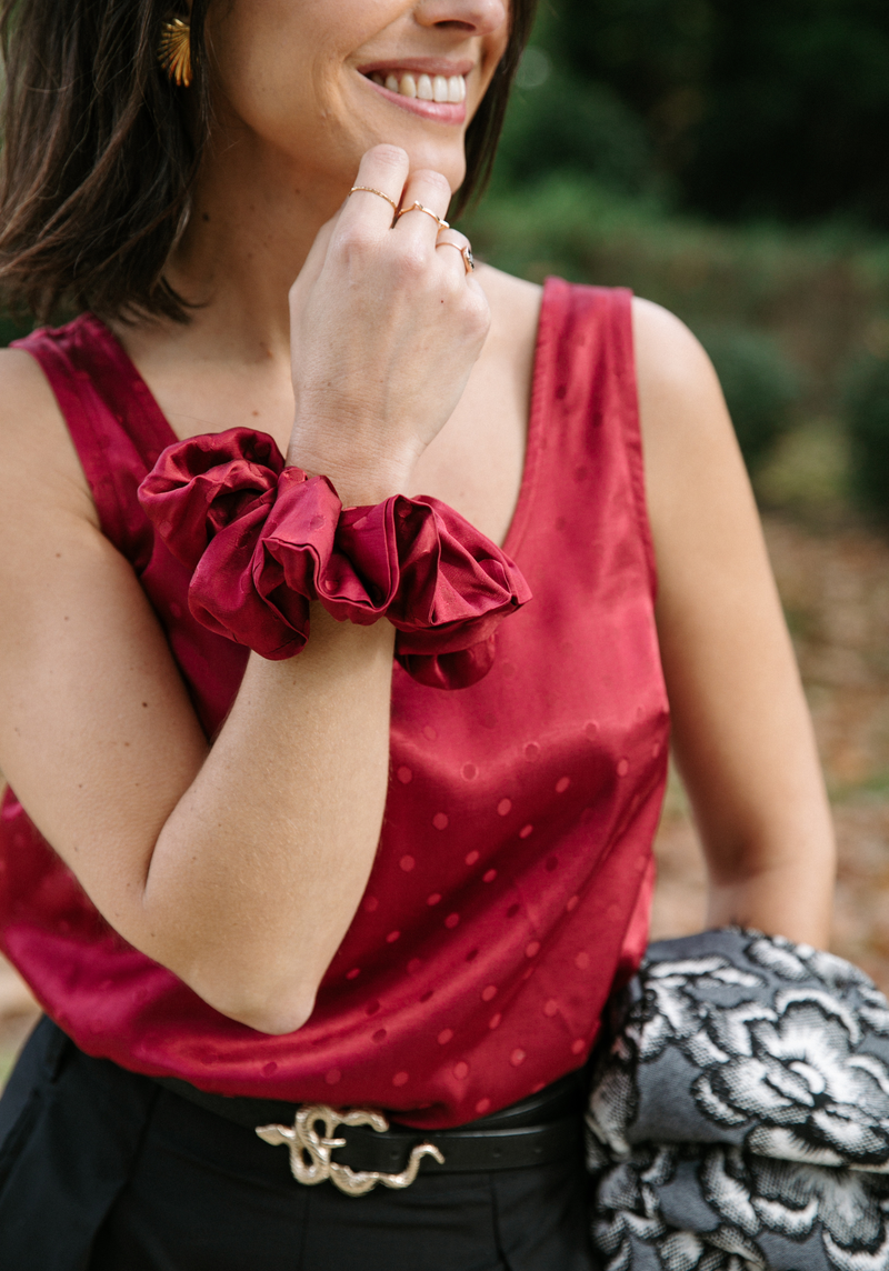 Tissu jacquard pois Lucente - Plusieurs couleurs