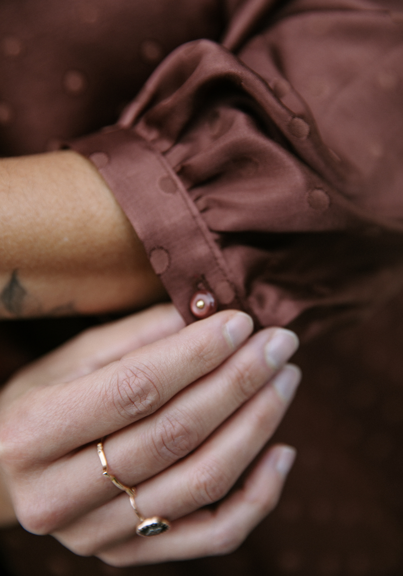 Tissu jacquard pois Lucente - Plusieurs couleurs