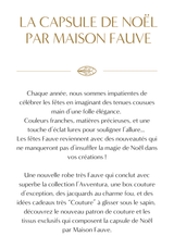 Le Lookbook de la capsule LES FÊTES FAUVE - Maison Fauve