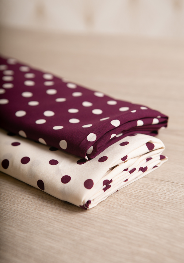 Tissu popeline de viscose imprimée Lunares - Plusieurs coloris