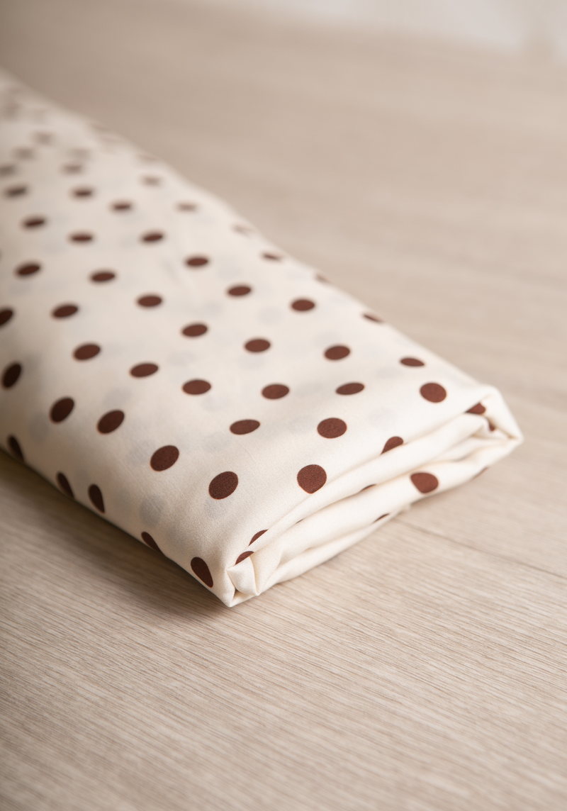 Tissu popeline de viscose imprimée Lunares - Plusieurs coloris