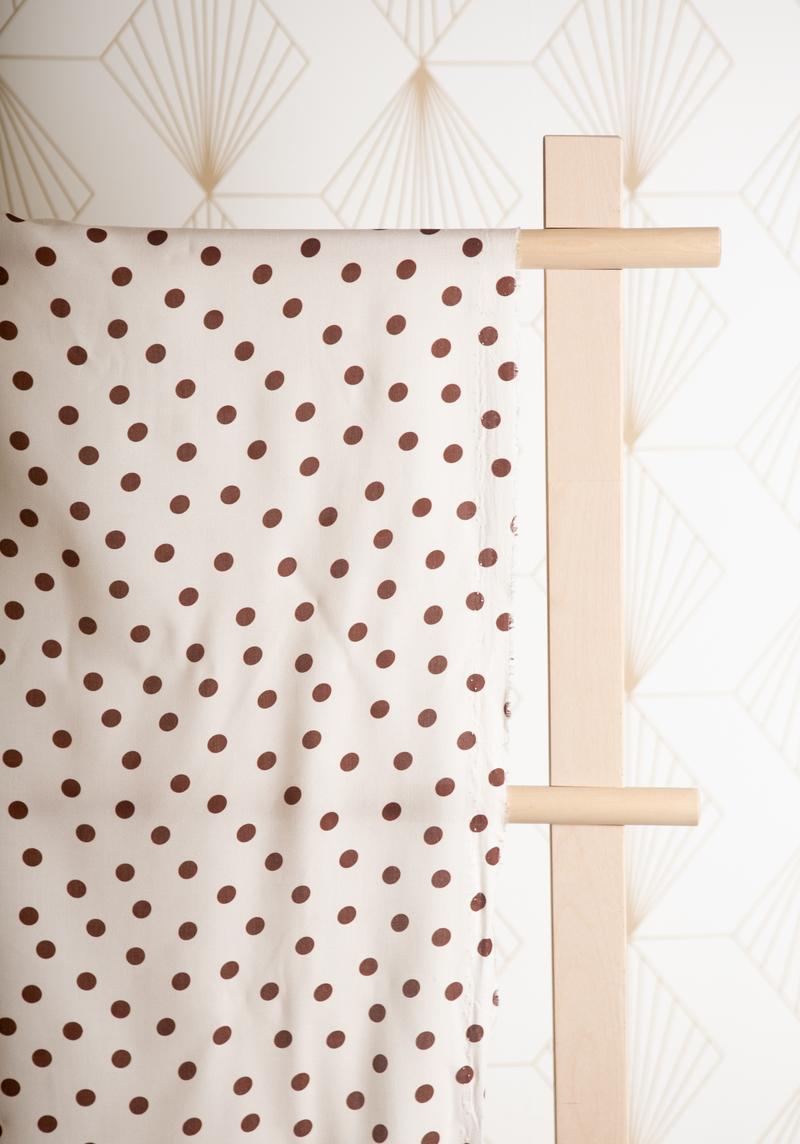 Tissu popeline de viscose imprimée Lunares - Plusieurs coloris