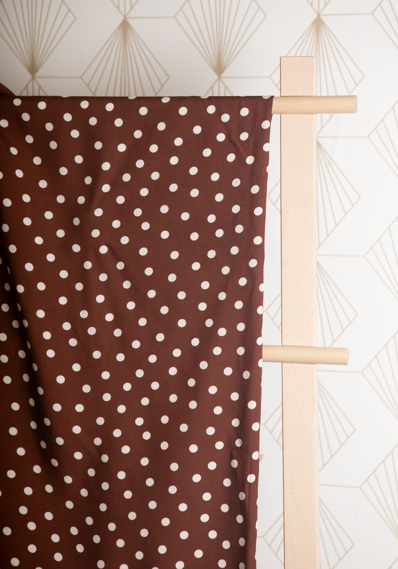 Tissu popeline de viscose imprimée Lunares - Plusieurs coloris