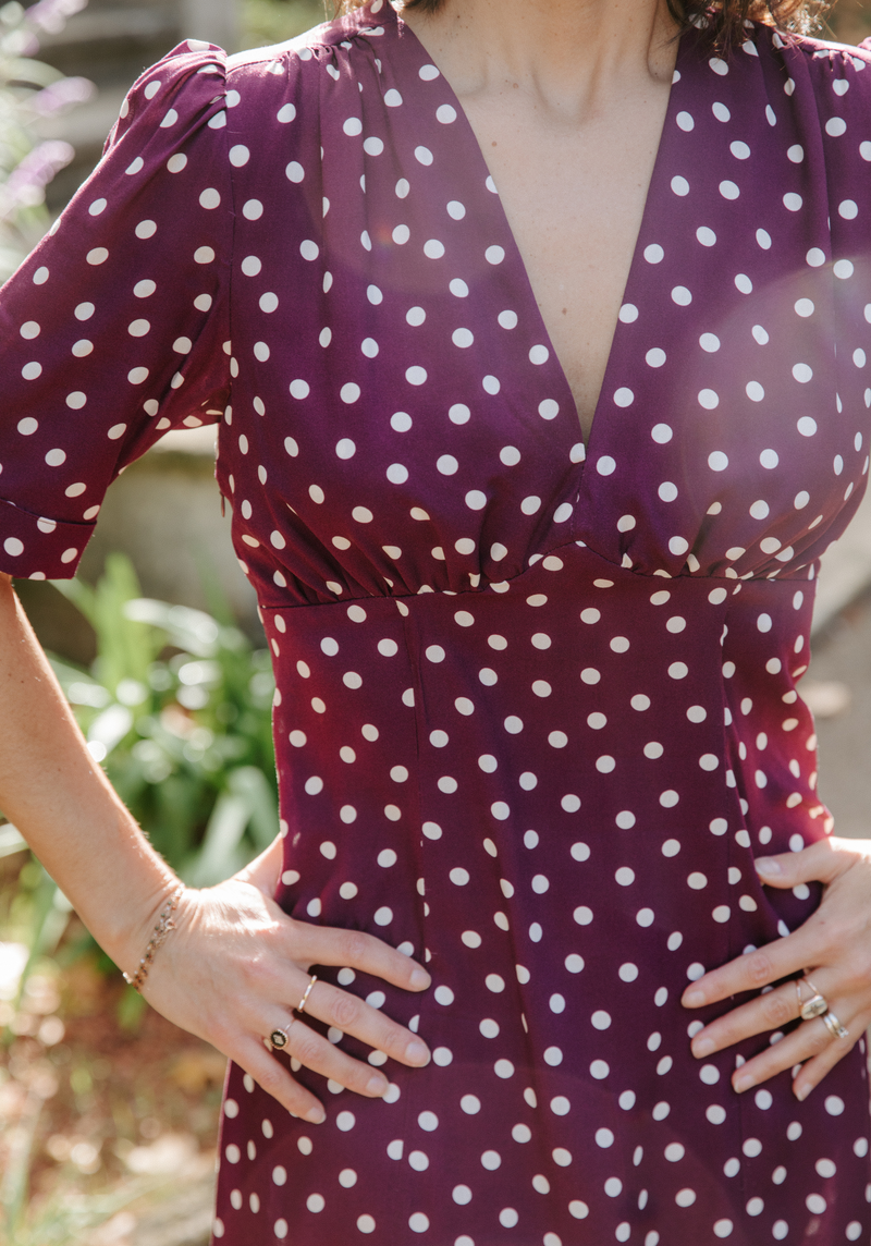 Tissu popeline de viscose imprimée Lunares - Plusieurs coloris