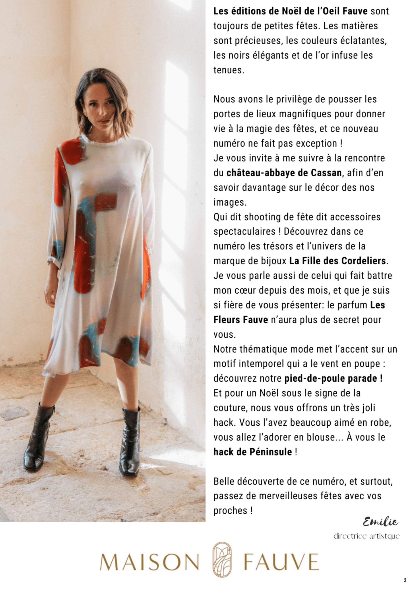 Magazine L'Oeil Fauve - Numéro 10 - Décembre 2024 - Maison Fauve