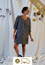 Patron couture robe, top Niki / PDF (A4, A3, A0, US Letter) – Tailles 34 à 56 – Cadres, Calques par Taille, Vidéoprojection