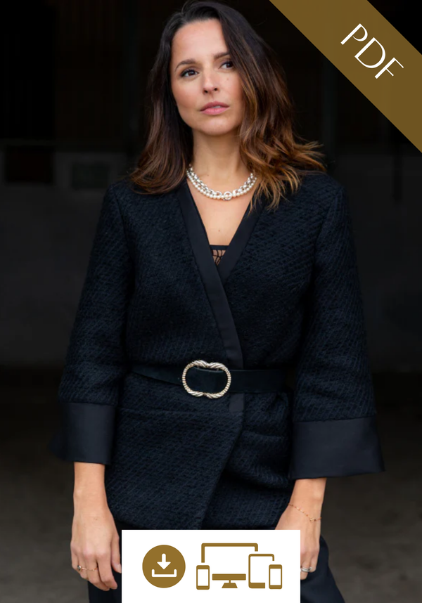 Patron couture veste Sable / PDF (A4, A3, A0, US Letter) - Cadres, Calques par Taille, Vidéoprojection