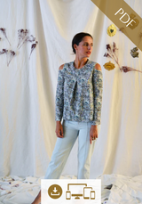 Balmoral top sewing pattern / PDF (A4, A3, A0, US Letter) – Sizes 34 to 56 – Frames, Layers by Size, Video projection