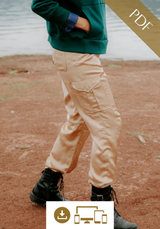 Tremplin pants sewing pattern / PDF (A4, A3, A0, US Letter) - Frames, Layers by Size, Video projection