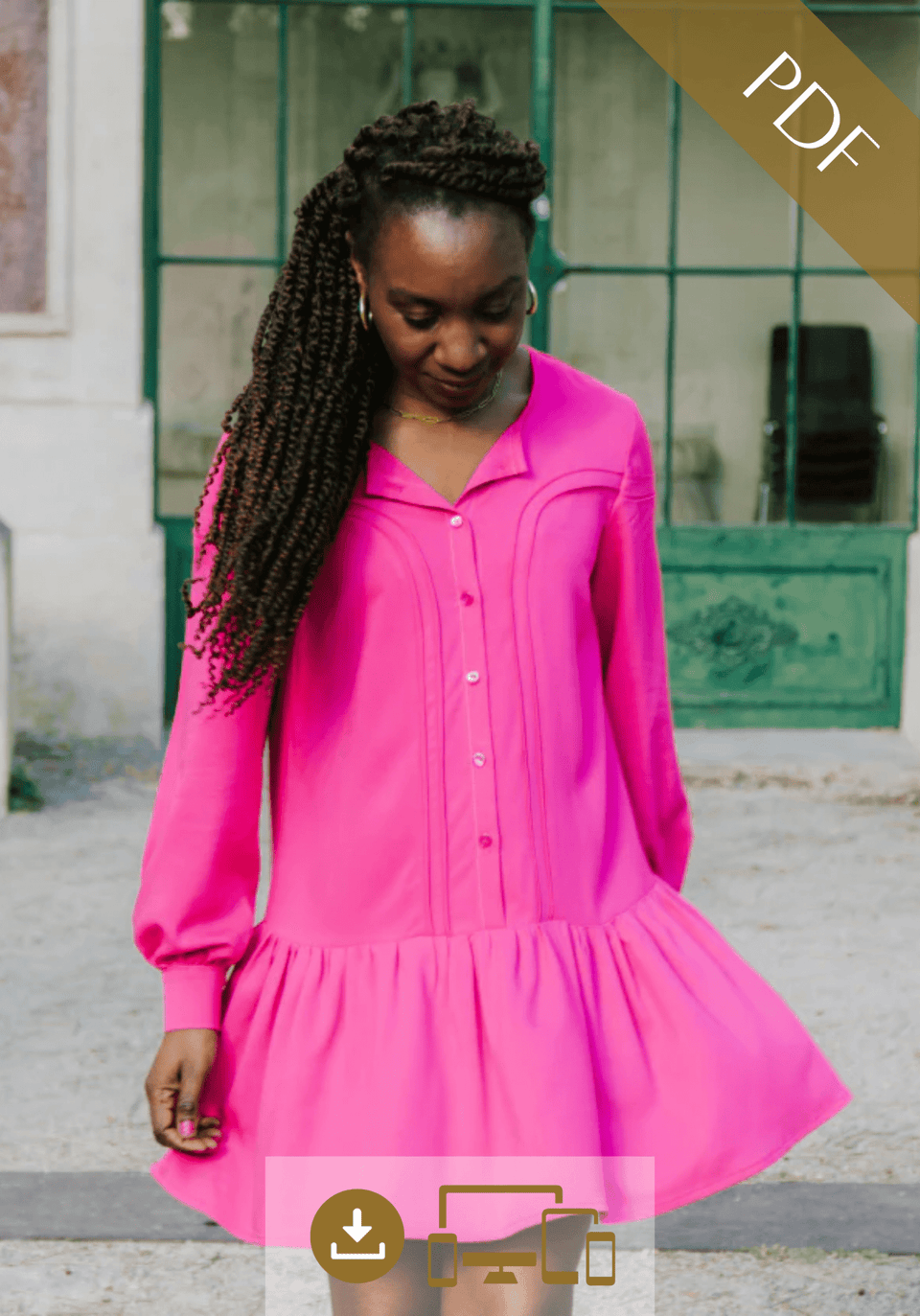 Photo du patron Blouse, robe Tribeca cousu · vue 1 sur 30