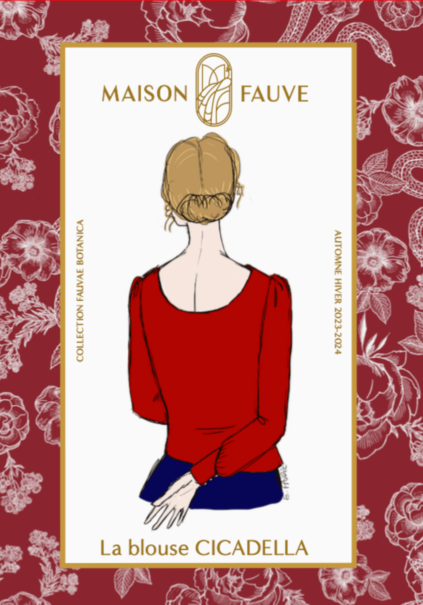 Patron couture blouse Cicadella / Patron pochette (Spécial débutant) - Maison Fauve
