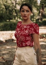 Patron couture blouse Cicadella / PDF (A4, A3, A0, US Letter) - Cadres, Calques par Taille, Vidéoprojection - Maison Fauve